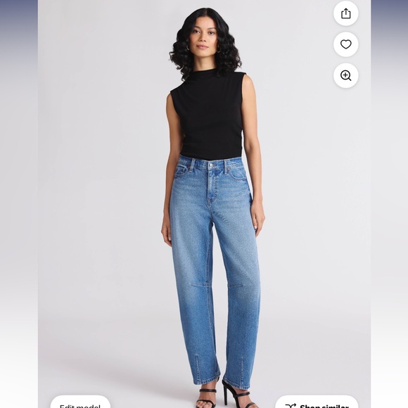 sofia by sofia vergara Denim - Women’s Barrel mid-rise Jeans from Sofia by Sofia Vergara size 6 midwash NWT